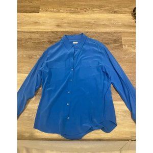 EQUIPMENT - Silk Long Sleeve Button-Up Top
